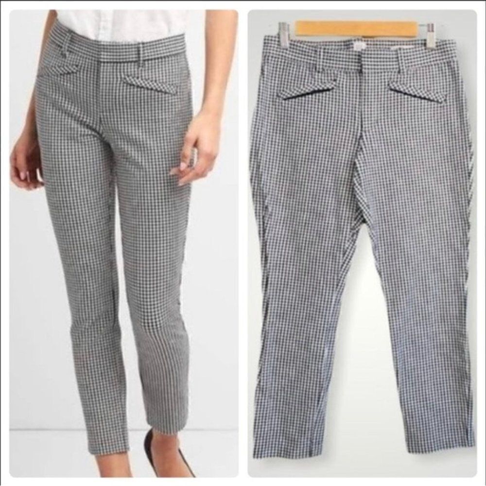 Gap Skinny Ankle Gingham Pants